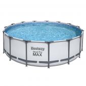 Bestway 4.57m x 1.22m Steel Pro MAX Frame Pool with 800gal Cartridge Filter Pump - 56439 + FREE SOLAR POOL COVER NO.9