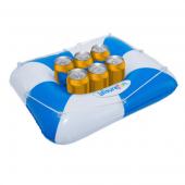 Leisurefun Floating Cooler - Blue and White