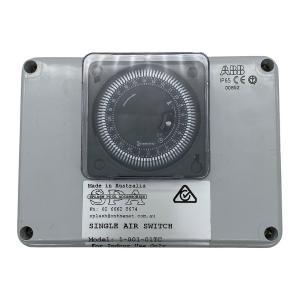 Single 15 amps Air Switch & Outlet w. Time Clock - AS01HT