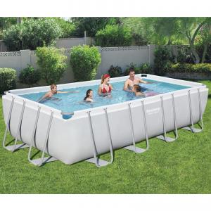 Bestway 5.49m x 2.74m x 1.22m Power Steel Frame Pool with 1500gal Sand Filter Pump - 56468 + FREE SOLAR POOL COVER NO.3