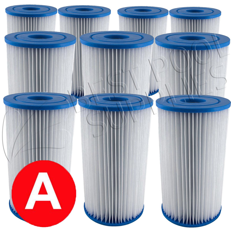 10 X INTEX TYPE A / KRYSTAL CLEAR POOL CARTRIDGE FILTER ELEMENT FREE SHIPPING eBay