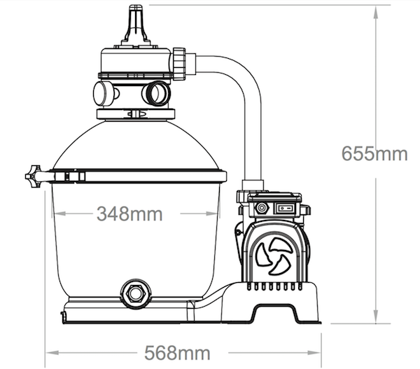 1000GPH Bestway Flowclear Sand Filter Pump 58400 For Above Ground