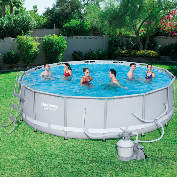 Bestway 4.27m x 1.07m Power Steel™ Frame Pool with 1000gal Sand Filter