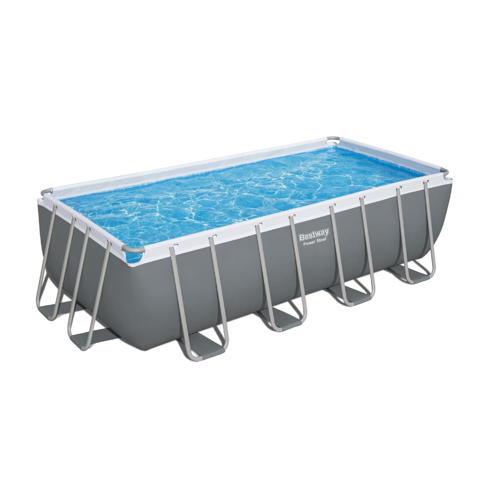 Bestway 4.88 x 2.44 x 1.22m Power Steel Frame Pool with 2 Pumps - 800gal Cartridge & 800gal Sand Filter - 56673
