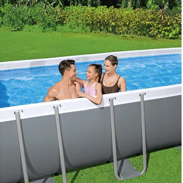 Bestway 5.49m x 2.74m x 1.22m Power Steel Frame Pool with 1500gal Cartridge Filter Pump - 56467