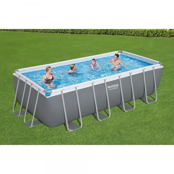 Bestway 4.88 x 2.44 x 1.22m Power Steel Frame Pool with 2 Pumps - 800gal Cartridge & 800gal Sand Filter - 56673