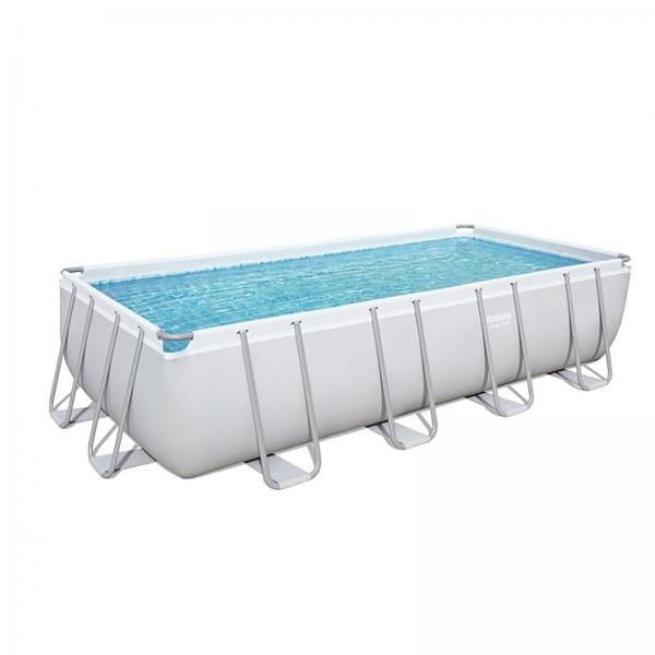 Bestway 4.88m x 2.44m x 1.22m Power Steel™ Frame Pool with 800gal Sand Filter Pump - 56673 + FREE SOLAR POOL COVER NO.11