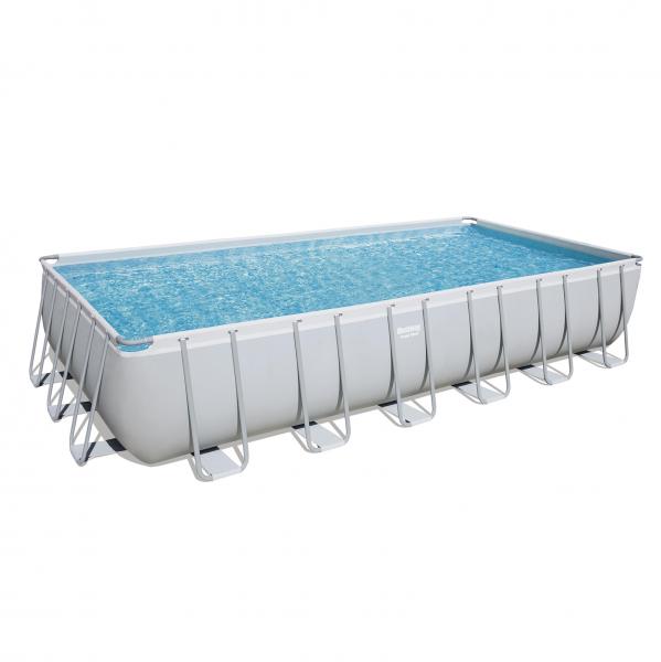Bestway 7.32m x 3.66m x 1.32m Power Steel™ Frame Pool with 1500gal Sand Filter Pump - 56477 + FREE SOLAR POOL COVER NO.6