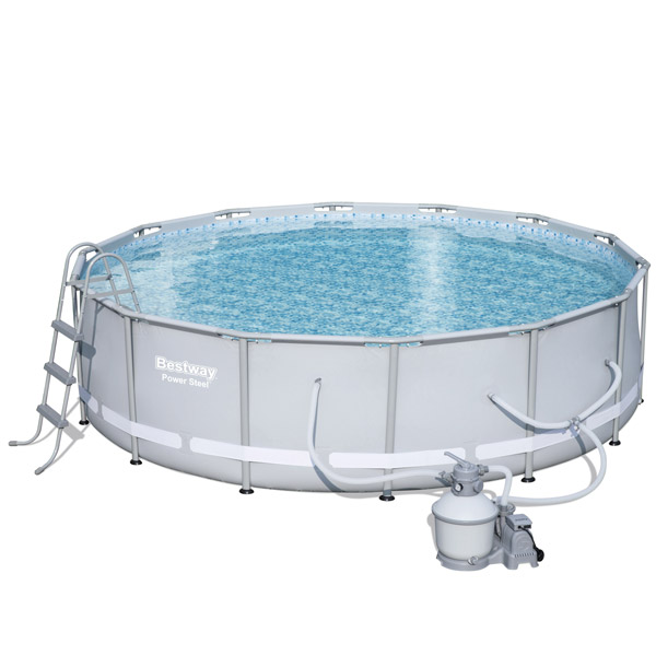 Bestway 4.27m x 1.07m Power Steel™ Frame Pool with 1000gal Sand Filter