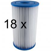 18 X Intex Type A / Krystal Clear Cartridge Filter Element