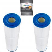 2 x Onga LCF90 / BR9000 Cartridge Filter Element + Free Filter Cleaner