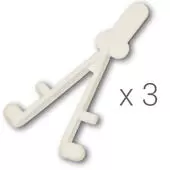 3 X Wishbone Spring Clip V Style - Aussie Gold