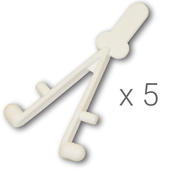 5 X Wishbone Spring Clip V Style - Aussie Gold