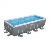 Bestway 4.88 x 2.44 x 1.22m Power Steel Frame Pool with 800gal Cartridge Filter Pump - 56672