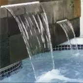 Astral Pool 600mm Silkflow Waterfall - Back Entry w. 1\" Lip