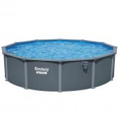 Bestway 5.49m x 1.32m Hydrium Round Steel Wall Pool with 1600gal Sand Filter Pump - 561RM