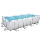 Bestway 5.49m x 2.74m x 1.22m Power Steel Frame Pool with 1500gal Sand Filter Pump - 56468 + FREE SOLAR POOL COVER NO.3