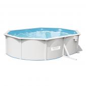 Bestway 5m x 3.6m x 1.2m Hydrium Oval Steel Wall Pool with 800gal Sand Filter Pump - 56587 + FREE SOLAR POOL COVER NO.4