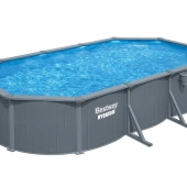 Bestway 6.1m x 3.6m x 1.2m Hydrium Oval Steel Wall Pool with 1600gal Sand Filter Pump - 561ZE