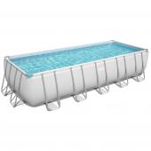 Bestway 6.4m x 2.74m x 1.32m Power Steel Frame Pool with 1500gal Sand Filter Pump - 5612A + FREE SOLAR POOL COVER NO.1