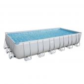 Bestway 7.32m x 3.66m x 1.32m Power Steel Frame Pool with 1500gal Sand Filter Pump - 56477