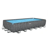 Bestway 7.32m x 3.66m x 1.32m Power Steel Frame Pool with 1500gal Sand Filter Pump - 56477