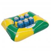 Leisurefun Floating Cooler - Green and Gold