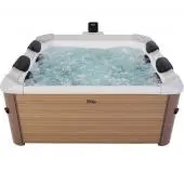 MSpa Oslo Massage Jet - Amber - 1.6m x 1.6m x 65cm - 6 Person Portable Frame Spa