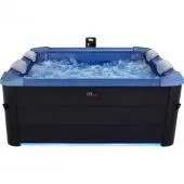 MSpa Oslo Massage Jet - Sapphire - 1.6m x 1.6m x 65cm - 6 Person Portable Frame Spa