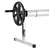 PoolCraft T Frame Pool Cover Roller - Wheel Straps and Buckles - 4.9m To 6.45m Long Tube