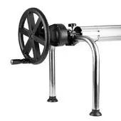 PoolCraft U Frame Pool Cover Roller Wheel w. Force Reducing Device Strings and Eyelets - 4.9m to 6.45m Long Tube