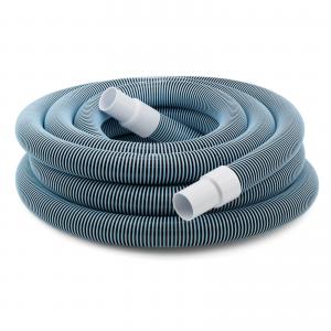 12m Premium Pool Vacuum Hose - Heavy Duty - Spiral Wound EVA - Light Blue