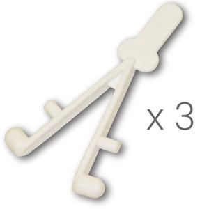 3 X Wishbone Spring Clip V Style - Aussie Gold
