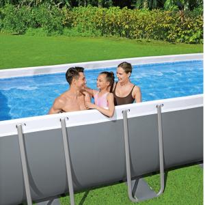 Bestway 5.49m x 2.74m x 1.22m Power Steel Frame Pool with 1500gal Cartridge Filter Pump - 56467
