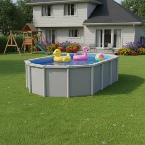 Affordable Pools - Cape York - 2.4m Wide - Oval - Above Ground Pool