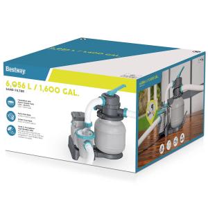 Bestway 1600gal (5,678L) Flowclear Sand Filter Pump - 58497