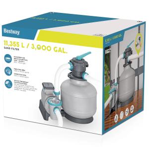 Bestway 3000gal (11,355L/h) Flowclear Sand Filter Pump - 58486