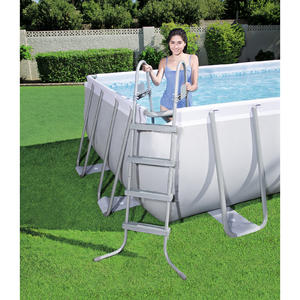 Bestway 4.12 x 2.01 x 1.22m Power Steel Frame Pool with 530gal Cartridge Filter Pump - 56458 + FREE SOLAR POOL COVER NO.2