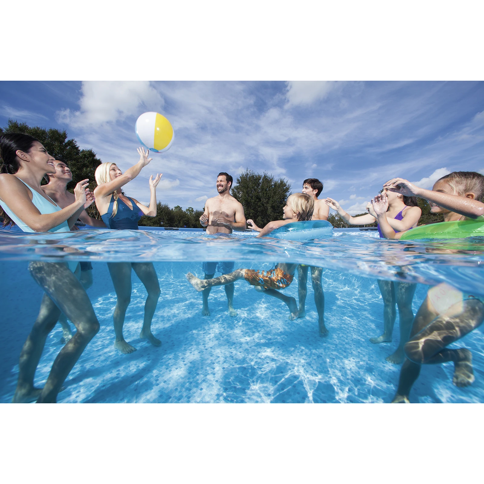 Bestway 5.49m x 1.22m Steel Pro MAX Frame Pool with 1500gal Cartridge Filter Pump - 56463