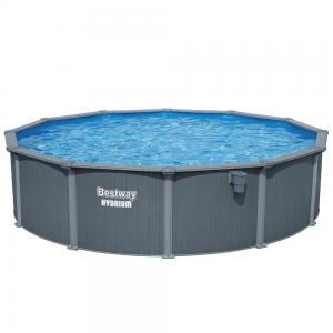 Bestway 5.49m x 1.32m Hydrium Round Steel Wall Pool with 1600gal Sand Filter Pump - 561RM