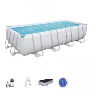 Bestway 5.49m x 2.74m x 1.22m Power Steel™ Frame Pool with 1500gal Sand Filter Pump - 56468 + FREE SOLAR POOL COVER NO.3