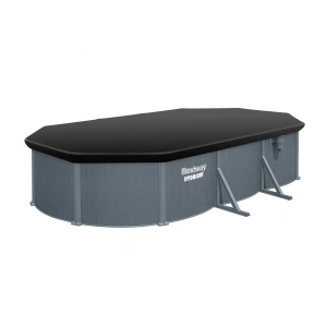 Bestway 6.1m x 3.6m x 1.2m Hydrium Oval Steel Wall Pool with 1600gal Sand Filter Pump - 561ZE