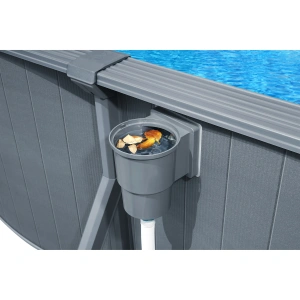 Bestway 6.1m x 3.6m x 1.2m Hydrium Oval Steel Wall Pool with 1600gal Sand Filter Pump - 561ZE