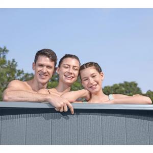 Bestway 7.32m x 3.66m x 1.32m Hydrium Oval Steel Wall Pool with 1600gal Sand Filter Pump - 561RS