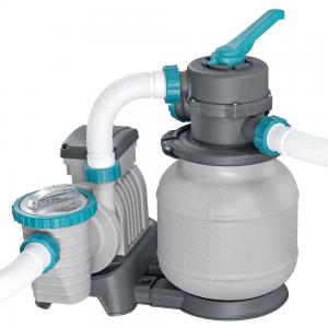 Bestway 7.32m x 3.66m x 1.32m Hydrium Oval Steel Wall Pool with 1600gal Sand Filter Pump - 561RS