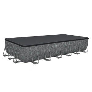 Bestway 7.32m x 3.66m x 1.32m Power Steel Frame Pool with 1500gal Sand Filter Pump - 56477