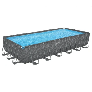 Bestway 7.32m x 3.66m x 1.32m Power Steel Frame Pool with 1500gal Sand Filter Pump - 56477