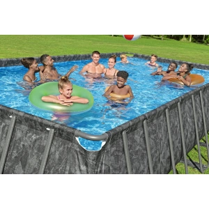 Bestway 7.32m x 3.66m x 1.32m Power Steel Frame Pool with 1500gal Sand Filter Pump - 56477