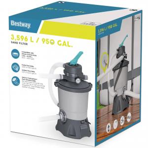 Bestway 800gal (3028L) Flowclear Sand Filter Pump for Above Ground Swimming Pool - 58515