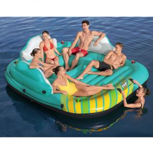 Bestway Inflatable Island Raft - Sunny Lounge Island - with Removable Sunshade - 43407E